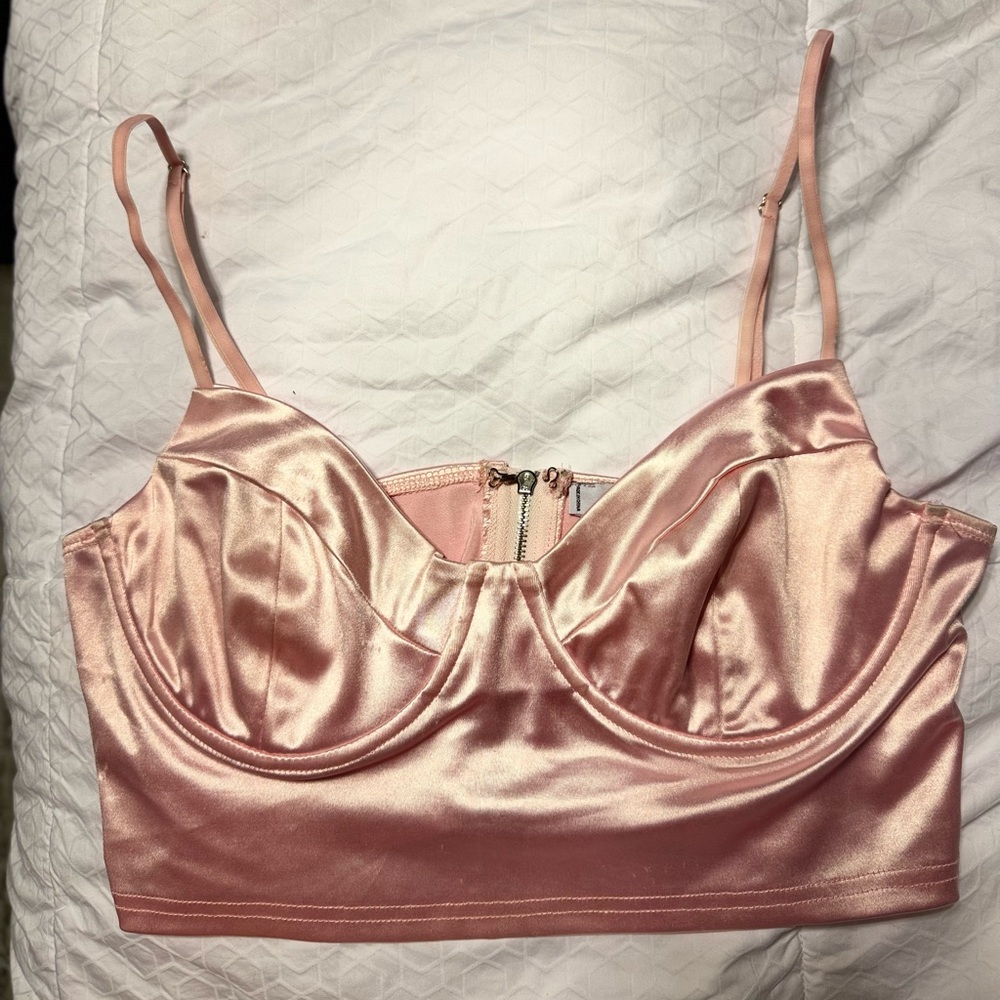 Adika Cropped Silk Top